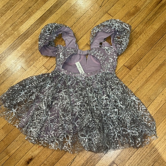 For Love & Lemons Brynne Mini Dress in Purple NWT - Picture 11 of 17